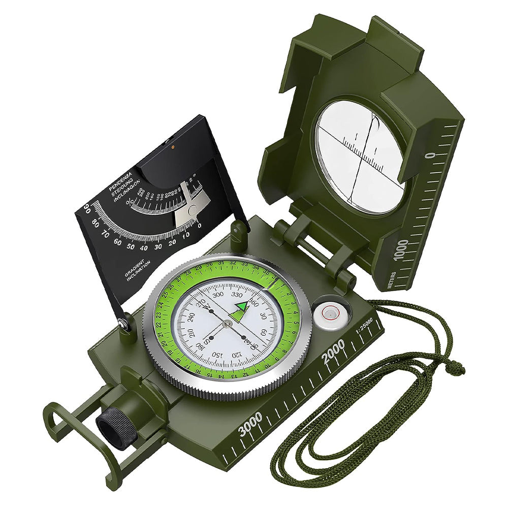 Hiking Compass With Sighting Clinometer Camping For Outdoor Activities Compasses