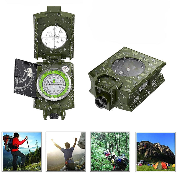 Hiking Compass With Sighting Clinometer Camping For Outdoor Activities Compasses