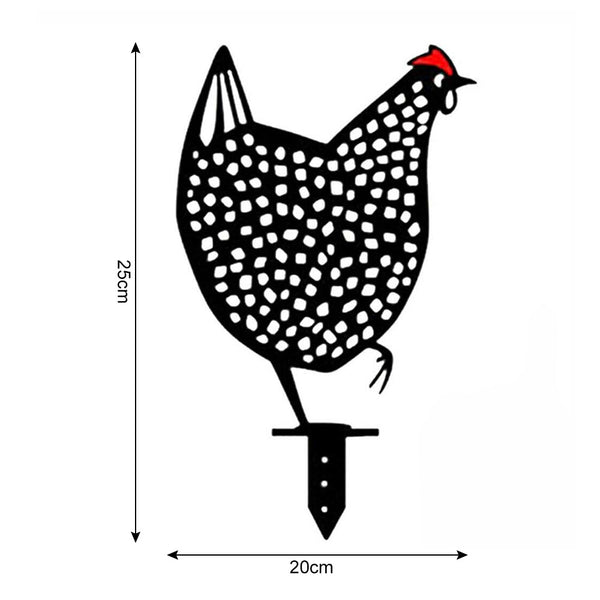 5X Garden Ornaments Chicken Yard Art Backyard Lawn Decor Ornaments & Statues