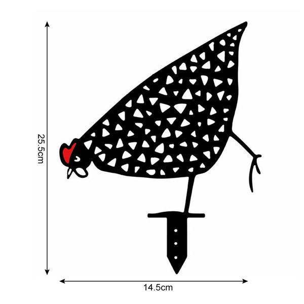 5X Garden Ornaments Chicken Yard Art Backyard Lawn Decor Ornaments & Statues