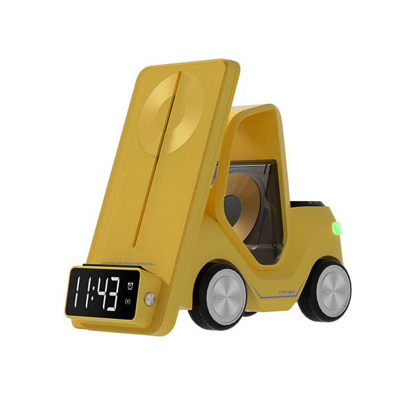 3 In 1 Fast Charging Wireless Charger With Digital Clock Display Type C Plugged In Chargers & Cradles