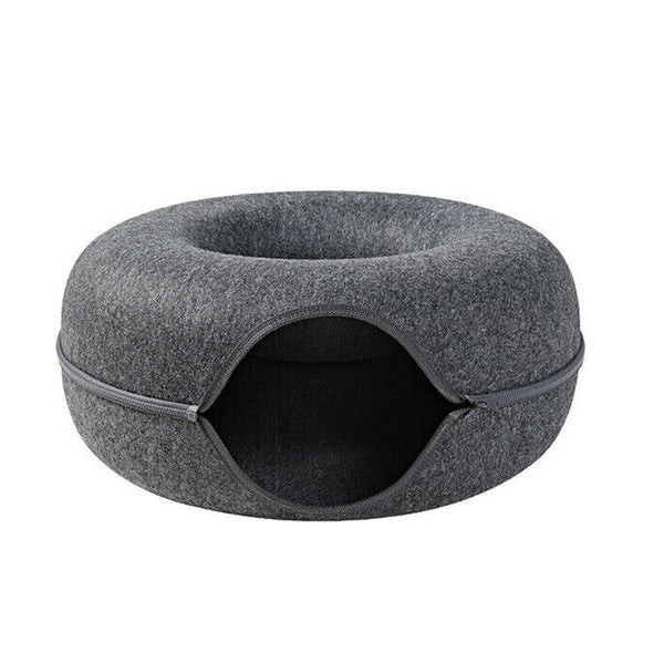 Detachable Donut Shape Pet Bed Cat And Dog Washable Pet Beds