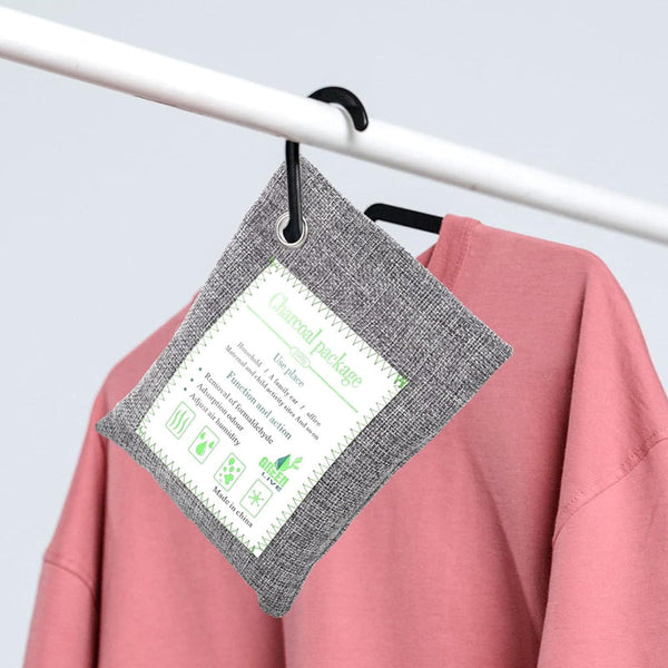 Pack Of 5 Activated Bamboo Charcoal Air Purifying Deodorizing Bags Air Purifiers