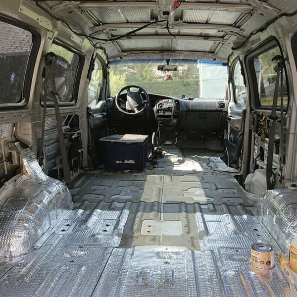 Pack Of 12 Sound Deadener Heat Proof Insulation Car Noise Proofing Floor Mats Carpets