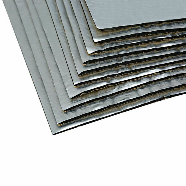 Pack Of 12 Sound Deadener Heat Proof Insulation Car Noise Proofing Floor Mats Carpets