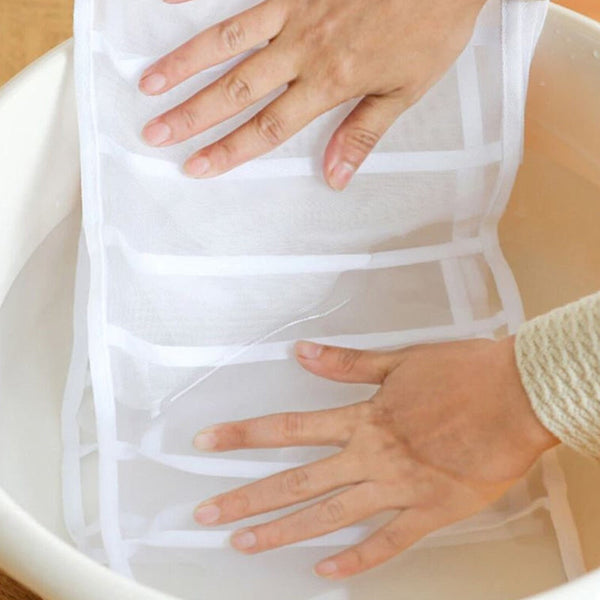 2/3 Pcs 7 Grids Wardrobe Organizer Folded Clothes Washable Mesh Storage Closet Organisers