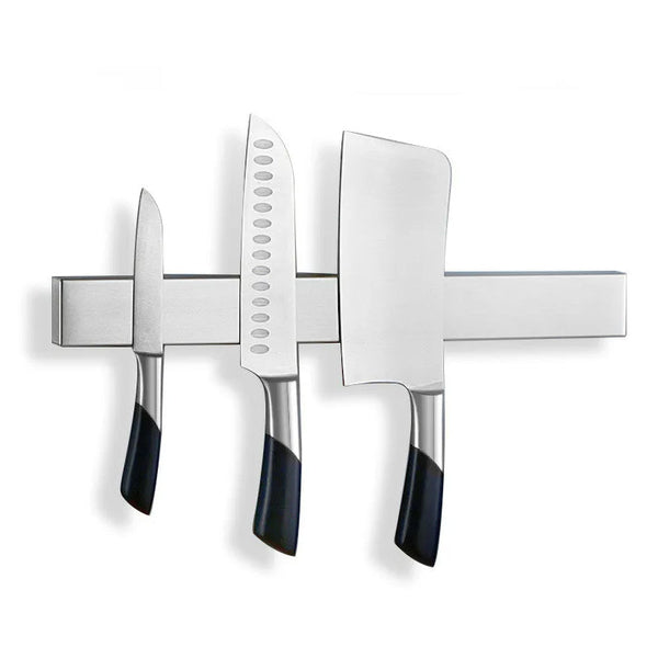 40/50Cm Stainless Steel Magnetic Wall Mounted Rack Kitchen Knives Holder Knife Blocks & Storage