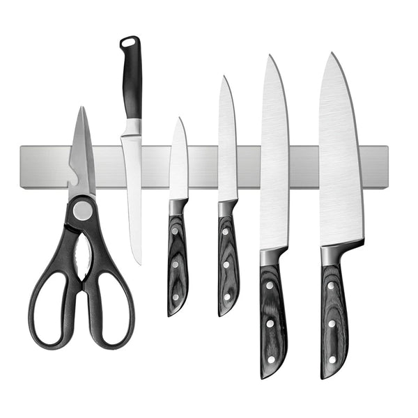 40/50Cm Stainless Steel Magnetic Wall Mounted Rack Kitchen Knives Holder Knife Blocks & Storage