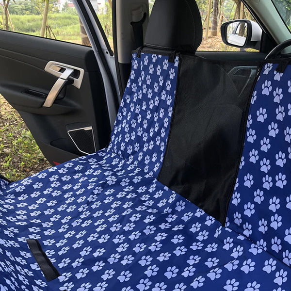 Dog Seat Cover With Perspective Mesh Waterproof Pet Hammock Pet Transport