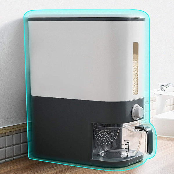 12Kg Rice And Grain Dispenser Sealed Airtight Standing Container Food Storage Containers