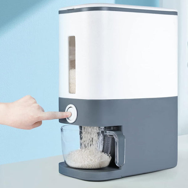 12Kg Rice And Grain Dispenser Sealed Airtight Standing Container Food Storage Containers