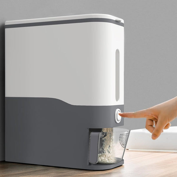 12Kg Rice And Grain Dispenser Sealed Airtight Standing Container Food Storage Containers