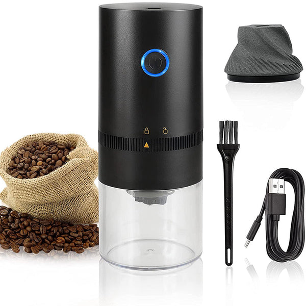 Electric Coffee Bean Grinder With Auto Off Function Usb Rechargeable Coffee Grinders