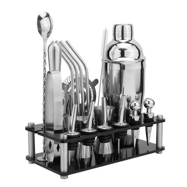 750Ml 20Pcs Stainless Steel tail Shaker Set Premium Bartending Kit tail Shakers & Sets