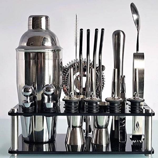 750Ml 20Pcs Stainless Steel tail Shaker Set Premium Bartending Kit tail Shakers & Sets