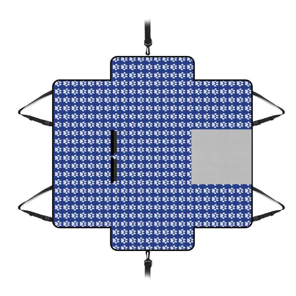 Dog Seat Cover With Perspective Mesh Waterproof Pet Hammock Pet Transport