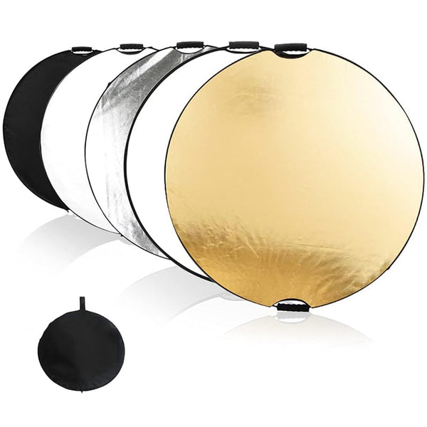 5 In 1 Multiple Collapsible Photo Reflector With Handlebar And Case Studio Reflectors