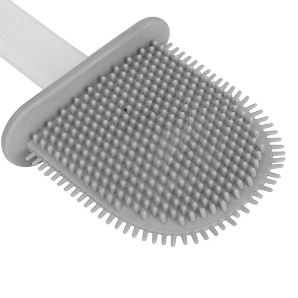 Wall Mounted Silicone Toilet Cleaning Brush With Removable Bottom Toilet Brushes & Holders