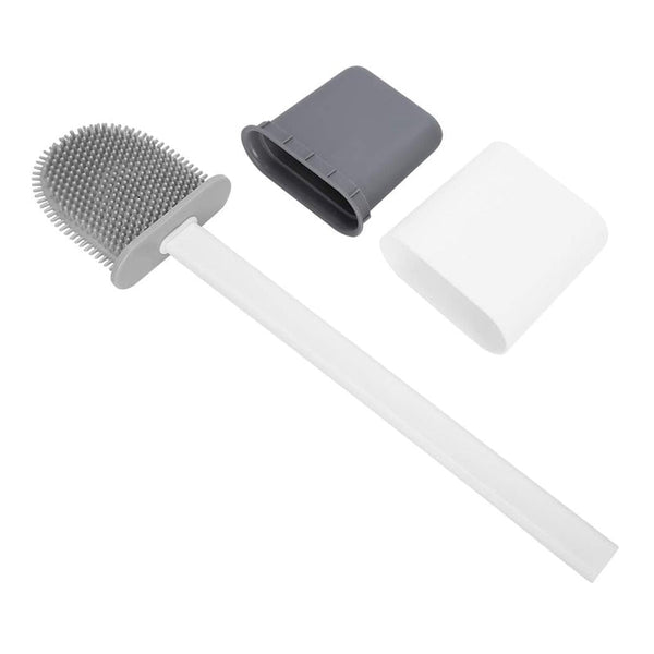 Wall Mounted Silicone Toilet Cleaning Brush With Removable Bottom Toilet Brushes & Holders