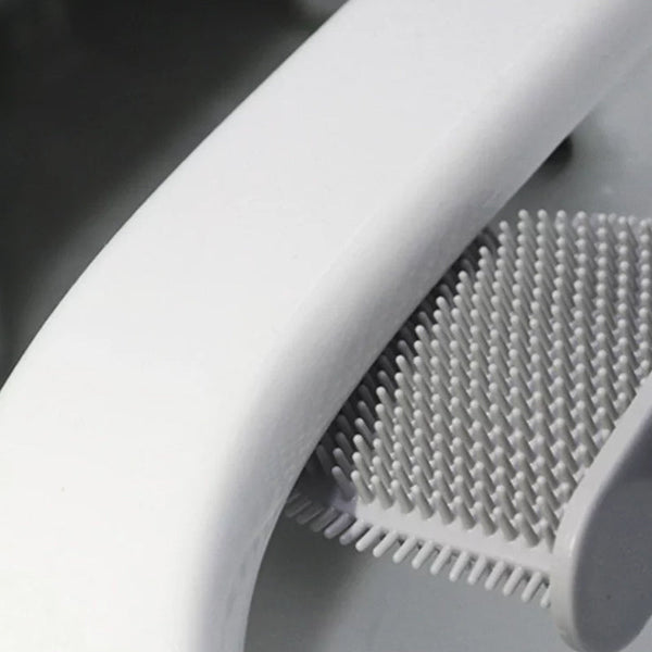 Wall Mounted Silicone Toilet Cleaning Brush With Removable Bottom Toilet Brushes & Holders