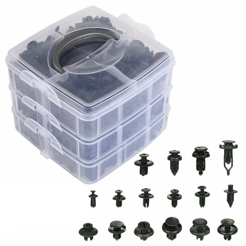 Car Trim Body Clips Kit 620Pcs Rivet Retainer Door Panel Bumper Plastic Fastener Mouldings Trim