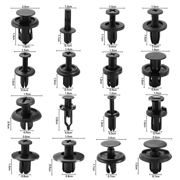 Car Trim Body Clips Kit 620Pcs Rivet Retainer Door Panel Bumper Plastic Fastener Mouldings Trim