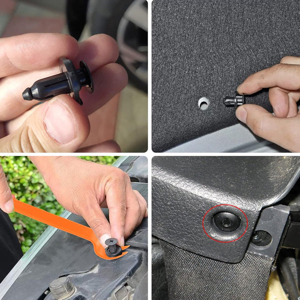 625Pcs Car Trim Body Retainer Clips Door Panel Bumper Plastic Rivet Kit Mouldings Trim