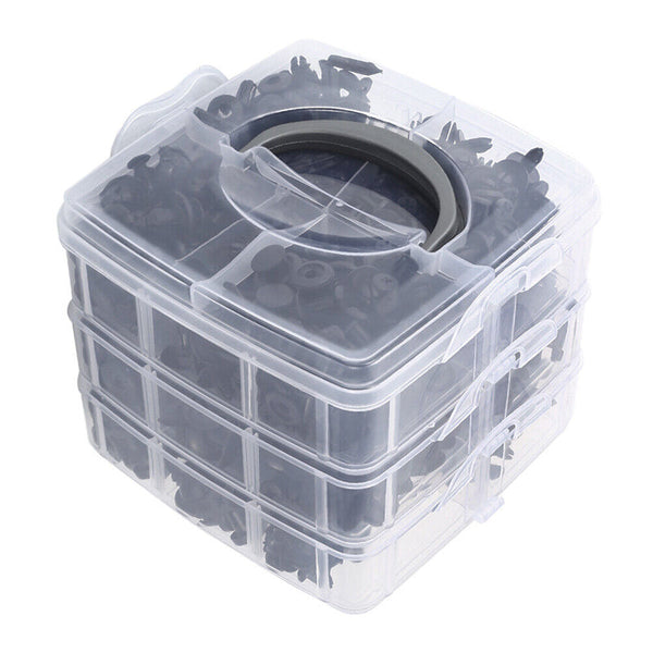 625Pcs Car Trim Body Retainer Clips Door Panel Bumper Plastic Rivet Kit Mouldings Trim