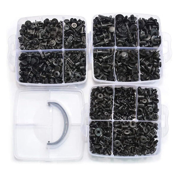 625Pcs Car Trim Body Retainer Clips Door Panel Bumper Plastic Rivet Kit Mouldings Trim