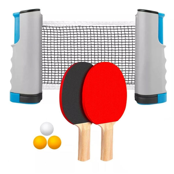 2 Player Table Tennis Set With Retractable Net Balls And Paddles Table Tennis Sets