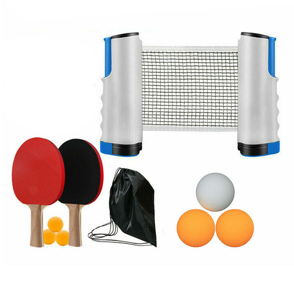 2 Player Table Tennis Set With Retractable Net Balls And Paddles Table Tennis Sets