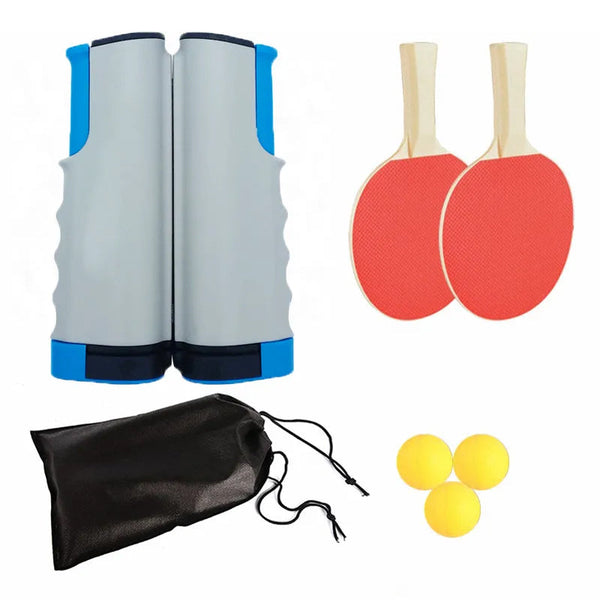 2 Player Table Tennis Set With Retractable Net Balls And Paddles Table Tennis Sets