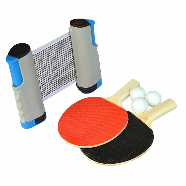2 Player Table Tennis Set With Retractable Net Balls And Paddles Table Tennis Sets