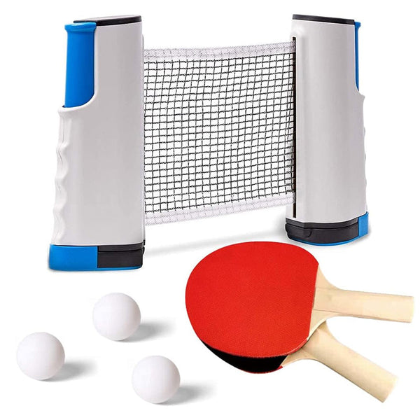 2 Player Table Tennis Set With Retractable Net Balls And Paddles Table Tennis Sets