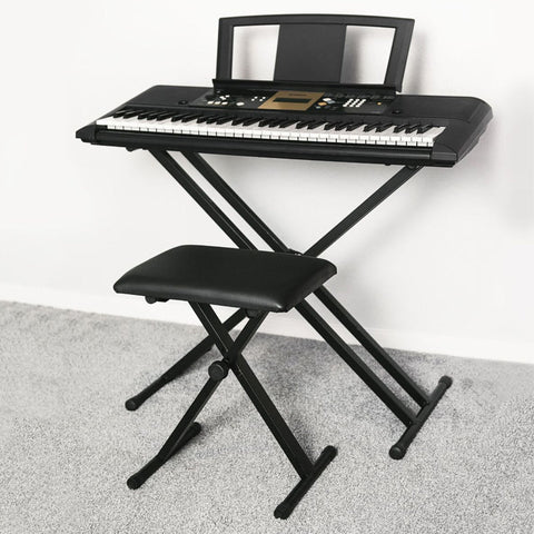 3 Level Adjustment Pu Leather And Foam Collapsible Piano Stool Musical Chair