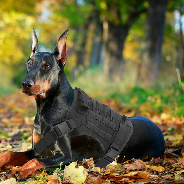 No Pull Reflective Tactical Harness For Military Service Dogs Harnesses