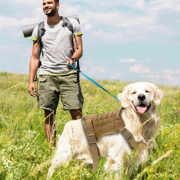 No Pull Reflective Tactical Harness For Military Service Dogs Harnesses