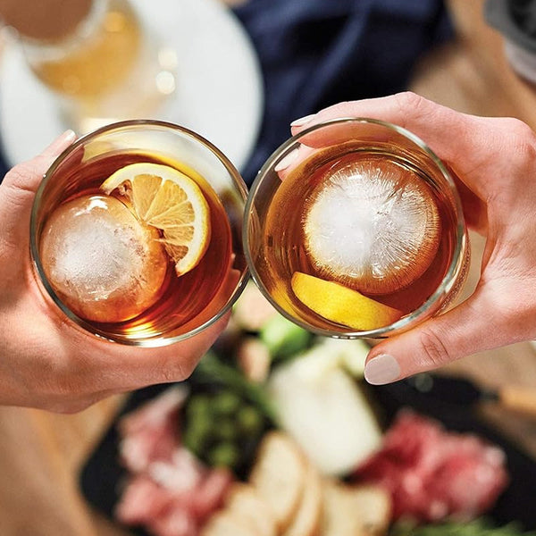 Pack Of 2 Sphere Shape Ice Molds Quick Release Ball Maker For tail Ice Cubes Trays & Moulds