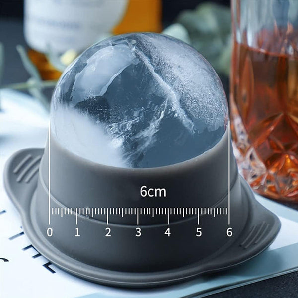 Pack Of 2 Sphere Shape Ice Molds Quick Release Ball Maker For tail Ice Cubes Trays & Moulds