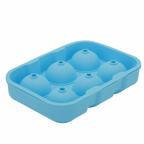 6 Large Sphere Shape tail Ice Molds Quick Release Ball Maker Ice Cubes Trays & Moulds