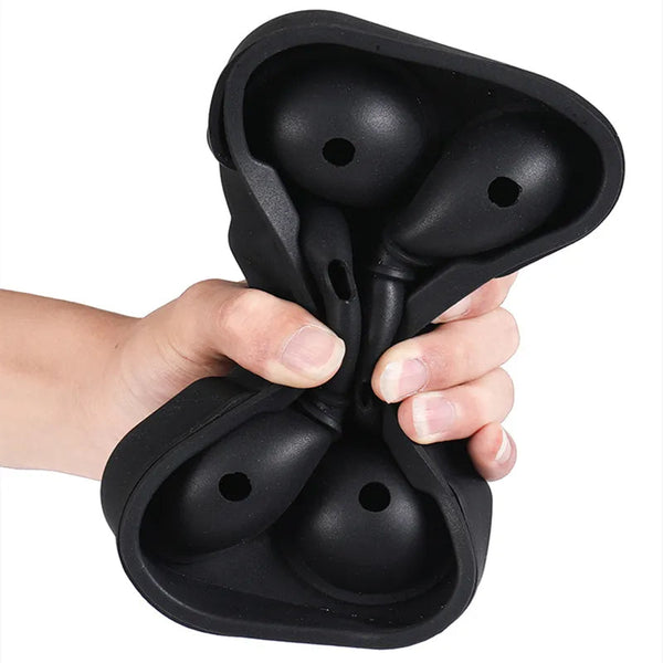 6 Large Sphere Shape tail Ice Molds Quick Release Ball Maker Ice Cubes Trays & Moulds