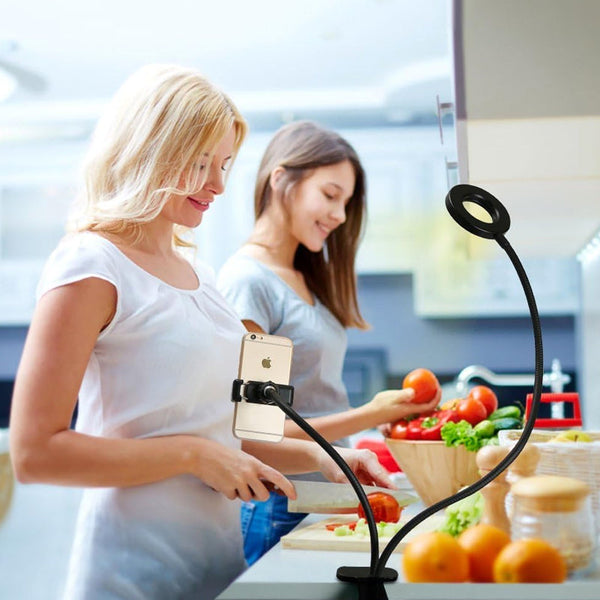 Flexible Clip On Photography Selfie Ring Light With Brightness Selfie Lights