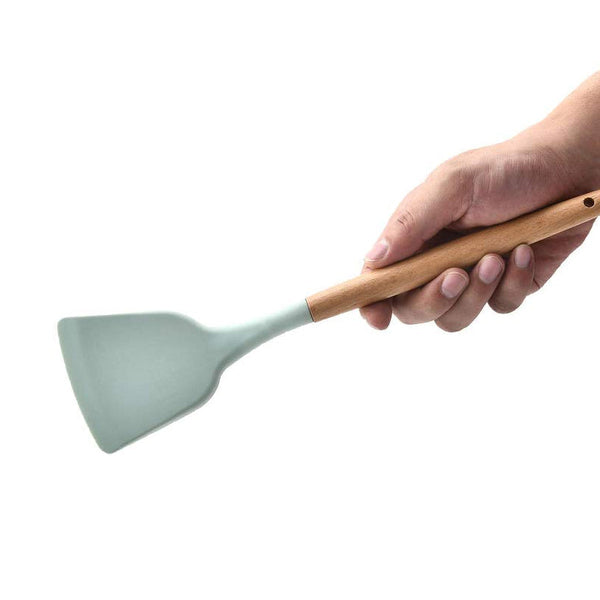12Pcs Heat Resistant Silicone And Wood Kitchen Baking Cooking Utensil Set Cooking Utensils