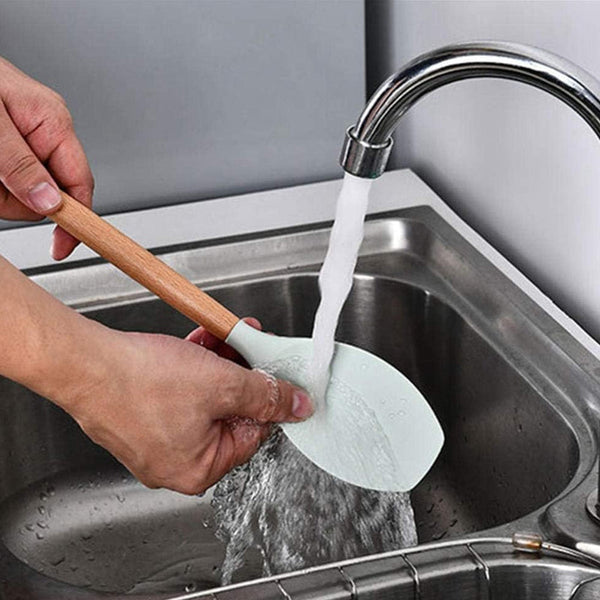 12Pcs Heat Resistant Silicone And Wood Kitchen Baking Cooking Utensil Set Cooking Utensils