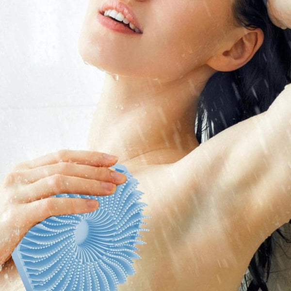 Antimicrobial Washer Silicone Exfoliating Body Scrubber For Sensitive Skin Prod Bath Brushes & Sponges