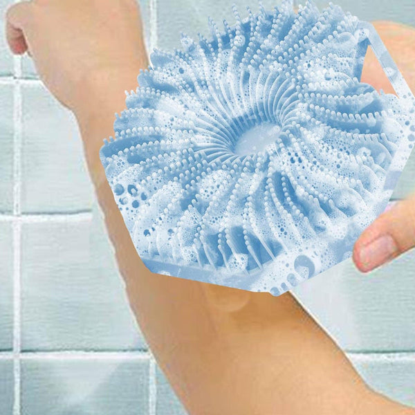 Antimicrobial Washer Silicone Exfoliating Body Scrubber For Sensitive Skin Prod Bath Brushes & Sponges