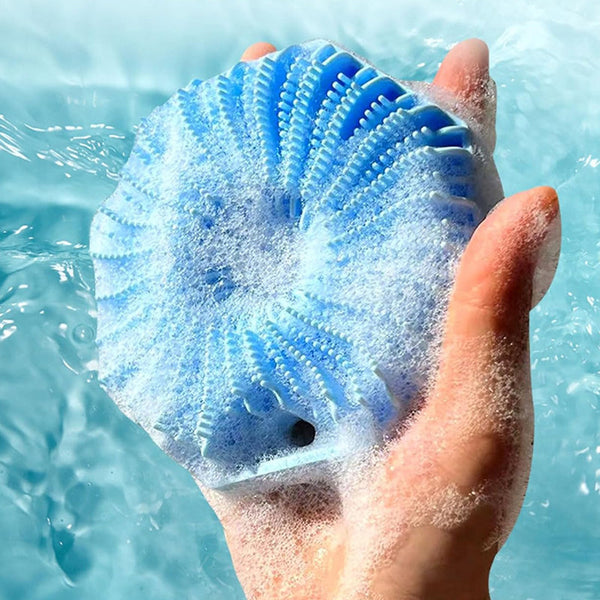 Antimicrobial Washer Silicone Exfoliating Body Scrubber For Sensitive Skin Prod Bath Brushes & Sponges