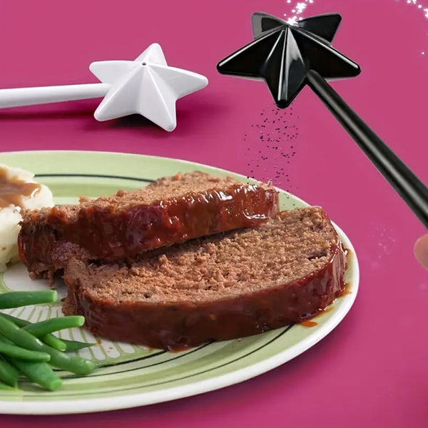 Magic Wand Salt And Pepper Dispenser Creative Kitchen Seasoning Bottle 18 Inch X 7 Salt & Pepper