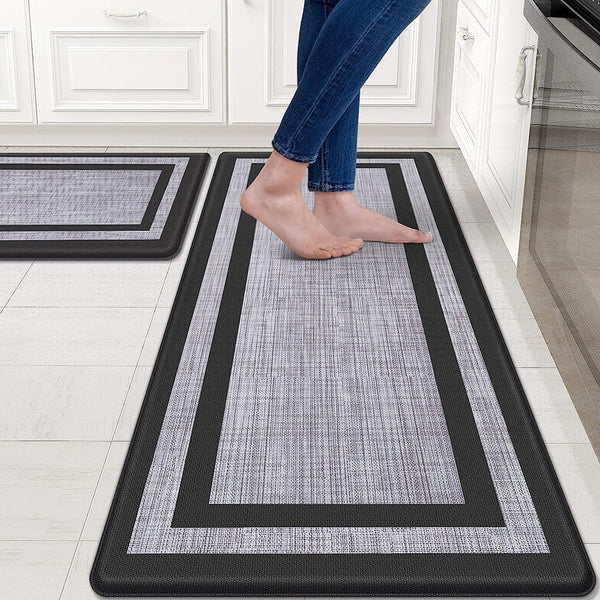 Comfeya 2 Pack Non Skid Waterproof Kitchen Mat Durable Stable Easy To Clean Eco