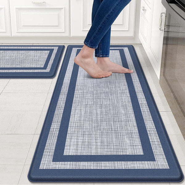 Comfeya 2 Pack Non Skid Waterproof Kitchen Mat Durable Stable Easy To Clean Eco Door Mats & Floor Mats